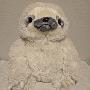 Winsterch Ivory Sitting Sloth Plush Stuffed Animal. 16"